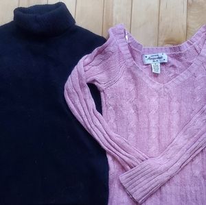 2 medium angora blend sweaters